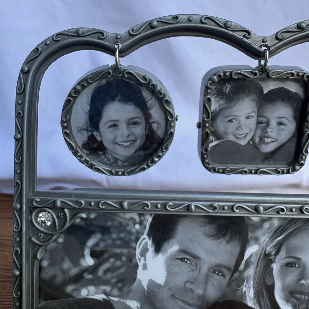Malden Metal Family Collage Picture Frame 4x6 w/ 3 Hanging Mini Frames